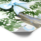 Bow Baby It's Cold Outside Baby Dusche Willkommen Poster (Ecke)