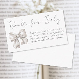 Bow Baby Showbücher für Baby Begleitkarte