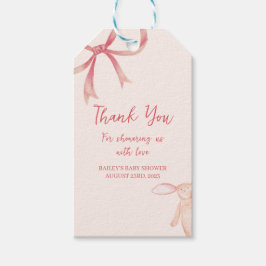 Bow Baby Showfavor/Geschenk-Tag Geschenkanhänger