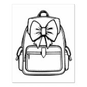 Bow-Backpack Gummistempel (Prägung)