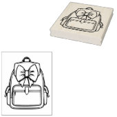 Bow-Backpack Gummistempel (Stempel)