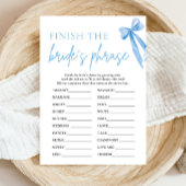 Bow beendet das Phrase-Brautparty-Spiel der Braut Einladung