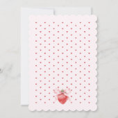 Bow Berry Einladung zum Geburtstag (Rückseite)