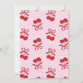 Bow bindet das handgezeichnete Brautparty der Knot Einladung (Rückseite)