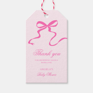 Bow Blue Baby Dusche Gevor Tag Geschenkanhänger