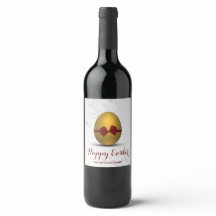 Bow Blütenwirbelmuster mit goldenem Ostereier