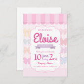 Bow Boutique Store 1st Birthday Invitation (Vorne/Hinten)