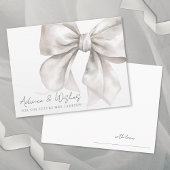 Bow-Brautparty-Beratung wünscht Begleitkarte