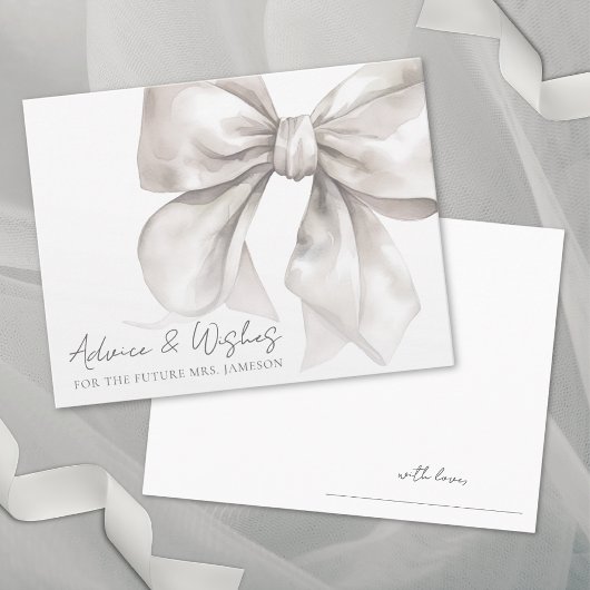 Bow-Brautparty-Beratung wünscht Begleitkarte