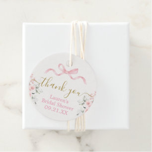 Bow Brautparty Favor Tags Geschenkanhänger