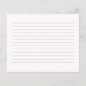 Bow Bridal Shower recipe card (Rückseite)