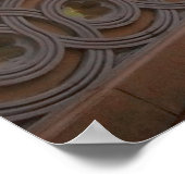 Bow Bridge at Twilight in Central Park, NYC Poster (Ecke)