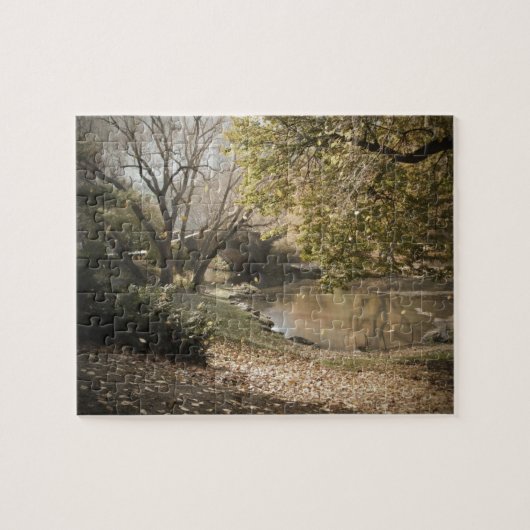 Bow Bridge, Central Park, im Herbst Puzzle (Horizontal)