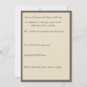 Bow Bridge Central Park Wedding Einladung (Rückseite)