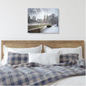 Bow Bridge - Central Park Winter Leinwanddruck (Insitu (Schlafzimmer))