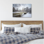 Bow Bridge - Central Park Winter Leinwanddruck (Insitu (Schlafzimmer))