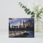 Bow Bridge im Winter Postkarte (Stehend Vorderseite)