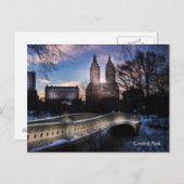 Bow Bridge im Winter Postkarte (Vorne/Hinten)