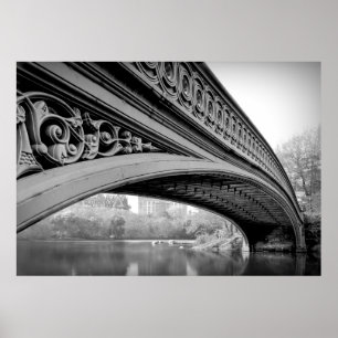 BOW BRIDGE in New Yorks Central Park Poster