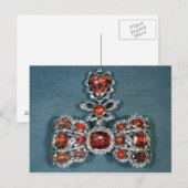 Bow Brooch Set mit brillant Postkarte (Vorne/Hinten)