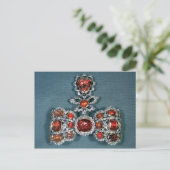 Bow Brooch Set mit brillant Postkarte (Stehend Vorderseite)