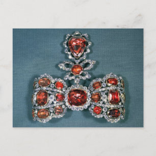 Bow Brooch Set mit brillant Postkarte