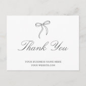 Bow Business Vielen Dank Postkarte (Vorderseite)