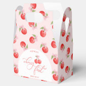 Bow Cherry 1. Geburtstag Geschenkschachtel (Geöffnet)