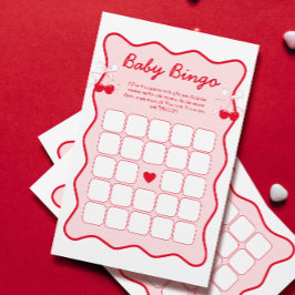Bow Cherry auf der Top Baby Shower Baby Bingo Game