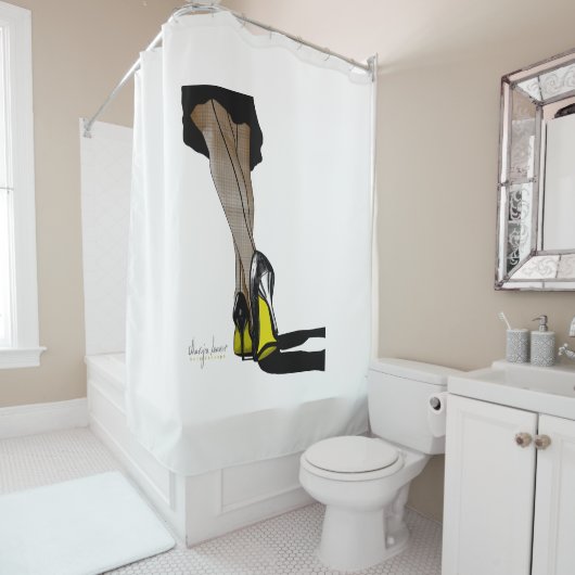 Bow Chicka Wow Wow Duschvorhang (Beispiel)