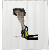Bow Chicka Wow Wow Duschvorhang (Vorderseite)