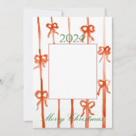 Bow Christmas Card Einladung