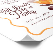 Bow Cocktail Halloween Bacheloerette Begrüßungszei Poster (Ecke)