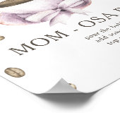 Bow & Coffee Brauen Babydusche Momosa Bar Poster (Ecke)