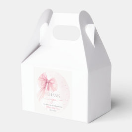 Bow Coquette Baby Shower Favor Box Geschenkschachtel