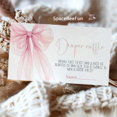 Bow Coquette Babydusche Begleitkarte