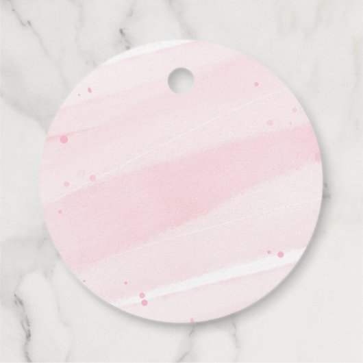 Bow Coquette Babydusche Geschenkanhänger (Rückseite)