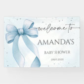 Bow Coquette Boy Babydusche Banner (Horizontal)