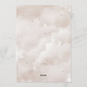 Bow Coquette Chocolate Mocha Birthday Einladung (Rückseite)