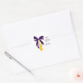 Bow Coquette Graduation Party Favor Sticker (Umschlag)