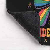 Bow Coquette Groovy Disability Pride Monat Frauen Mousepad (Ecke)