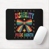 Bow Coquette Groovy Disability Pride Monat Frauen Mousepad (Mit Mouse)