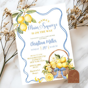 Bow Coquette Lemon Brautparty Einladung