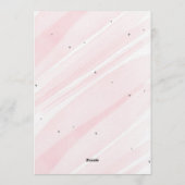 Bow Coquette Pink 1. Geburtstag Einladung (Rückseite)