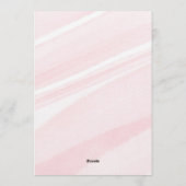 Bow Coquette Pink 1. Geburtstag Einladung (Rückseite)