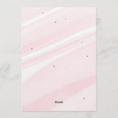 Bow Coquette Pink 1st Birthday Einladung (Rückseite)