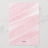 Bow Coquette Pink 1st Birthday  Einladung (Rückseite)