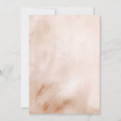 Bow Coquette Pumpkin Fall Ivory Boho Babydusche Einladung (Rückseite)