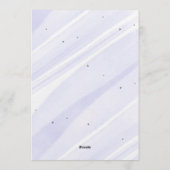 Bow Coquette Purple 1st Birthday  Einladung (Rückseite)