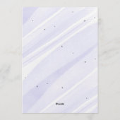 Bow Coquette Purple 1st Birthday Einladung (Rückseite)